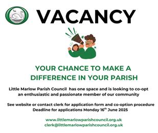 Vacancy for One Parish Councillor