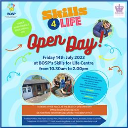 Skills 4 Life Open Day - Friday 14th July 2023