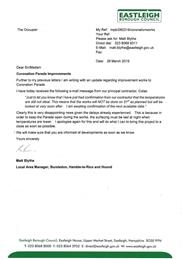 Eastleigh Borough Council: Update on Coronation Parade