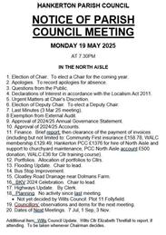 PC MEETING MON 19 MAY 25
