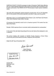 Road Closure Notice