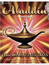 PLEASE SUPPORT LOCAL! IT'S CURTAIN UP ON ALADDIN - 16 JANUARY 2025