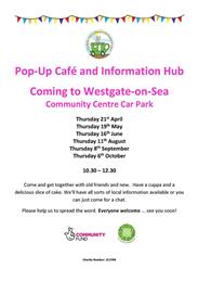Free cake and refreshments at the Pop Up Cafe!