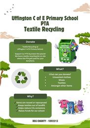 Textile recycling at Uffington C of E Primary School