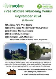 Medway Valley Countryside Partnership guided wellbeing walks