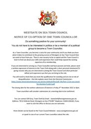 Notice of Co-Option of One Town Councillor