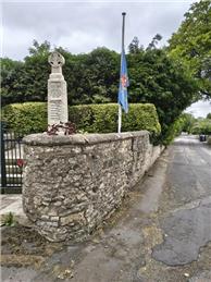 Village Flag Lowered