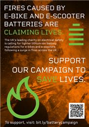 Campaign to improve safety of lithium batteries