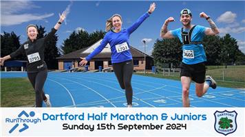 Advance Notice Dartford Half Marathon, Dartford –  15 September 2024