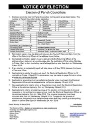 Notice of Election