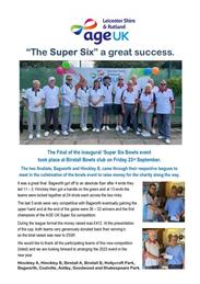 Bagworth win inaugural Super Six Charity Tournament!