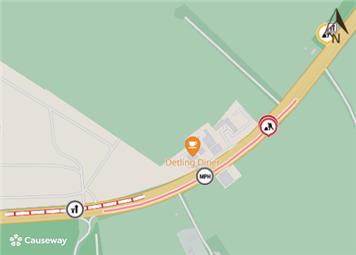 50 MPH speed limit - A249 Sittingbourne Road (Westbound), Thurnham - 20th July 2026