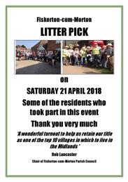 VILLAGE SPRING CLEAN - A BIG THANKYOU