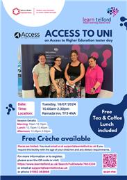 earn Telford Access to Higher Education courses