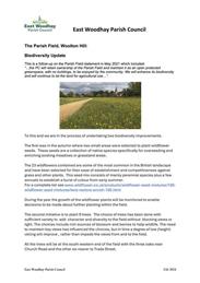Parish Field Update