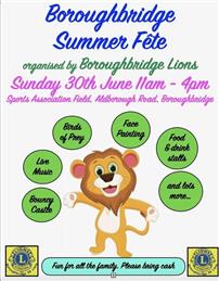 Summer Fete Sunday 30th June 11am - 4pm