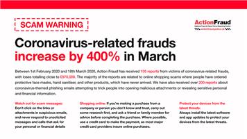Action Fraud: Covid-19 Related Scams