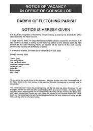Vacancy for Parish Councillor