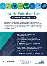 Healthier Rotherham Event - 3rd July 2019