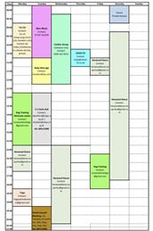 Latest Hall Booking Schedule