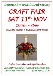 Craft Fair Saturday 11th November