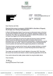 BDC Planning Enforcement Letter 16.07.2026