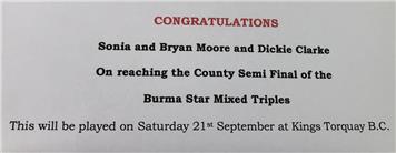 Burma Star Mixed Triples