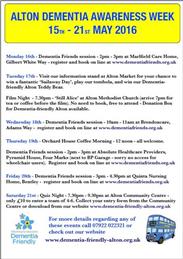 Dementia Awareness Week 2016 - 15th to 21st May