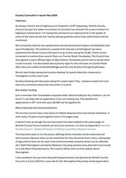 Norfolk County Councillor's Report May 2025