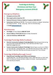 EMERGENCY CONTACT NUMBERS FOR FESTIVE PERIOD