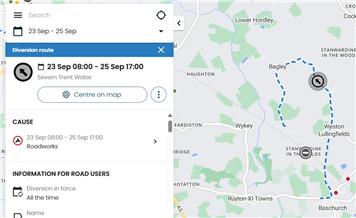 Planned Roadworks in Baschurch