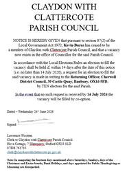 Councillor Vacancy Notice