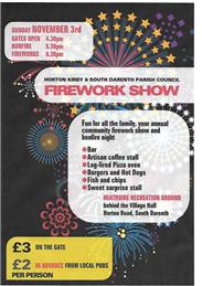 FIREWORK SHOW SUNDAY 3rd NOVEMBER