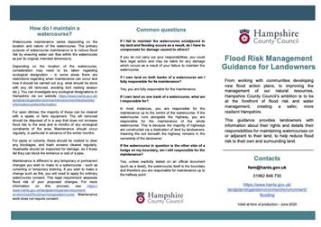 LANDOWNERS- Riparian responsibilities