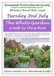 Talk on Tuesday 2nd July The White Garden