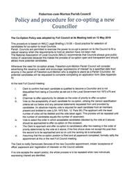 Parish Council - Vacancy for 3 Councillors