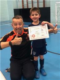 It was player of the month time for the Firestarters (Soccer School)