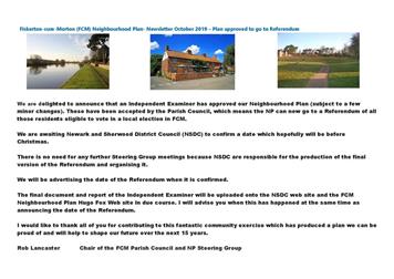 NEIGHBOURHOOD PLAN TO GO TO REFERENDUM