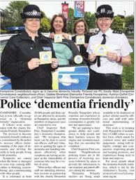 Hampshire Constabulary is dementia friendly