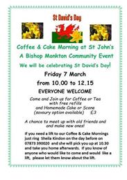 UPDATED - HEATING BACK ON FOR COFFEE MORNING
