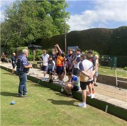 CLUB WELCOMES HAMPSHIRE JUNIORS