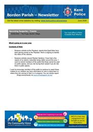 Kent Police: Borden Newsletter June 2026