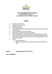Annual Meeting and Annual Parish Meeting