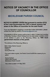 Mickleham Parish Council -  Councillor Vacancy