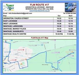 New Community Bus Service starts Monday 20th July