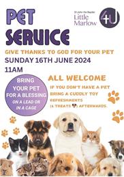 Pet Service Sunday 16th June 2024, 11am