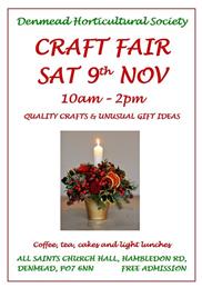 Craft Fair Saturday 9th November