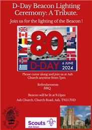 80th Anniversary of D-Day - Lighting of the Beacon