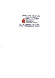 Do Not Knock Stickers from Able Community Care