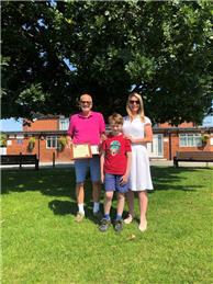 Nicola Wallace and Family receive KALC Community Awards Scheme Certificate
